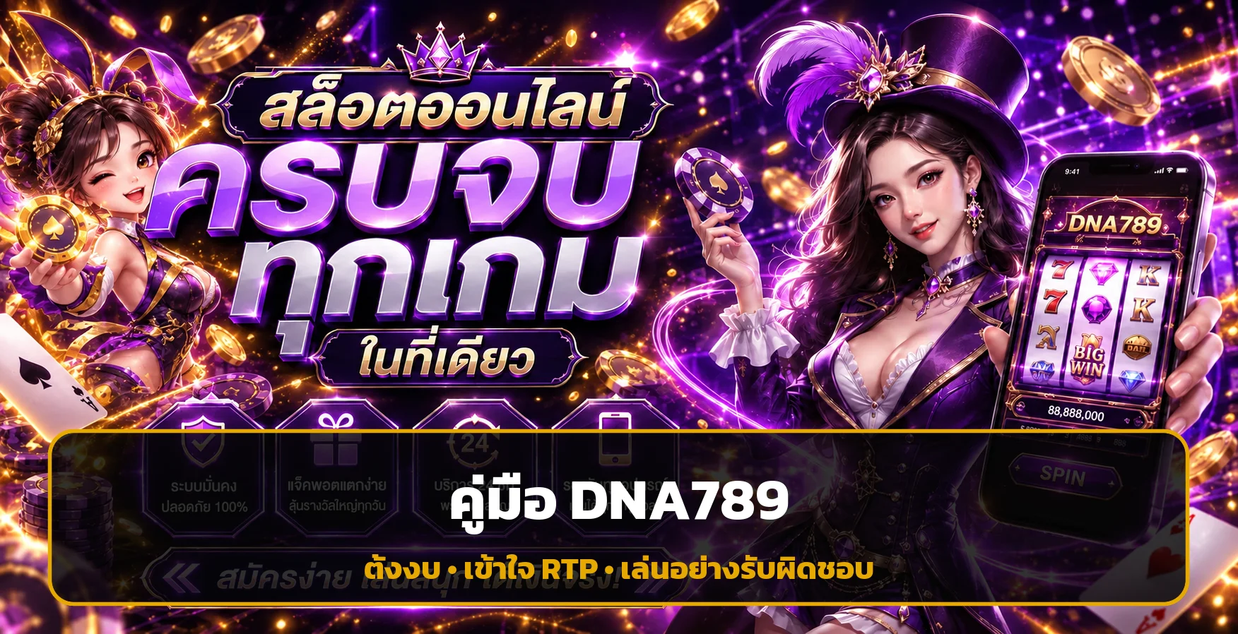 DNA789 คู่มือตั้งงบ เข้าใจ RTP เล่นรับผิดชอบ